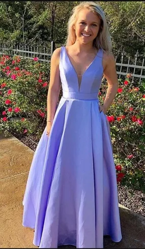 Affordable Prom Dress with Pockets, Evening Dress ,Winter Formal Dress, Pageant Dance Dresses, Back To School Party Gown, PC0608