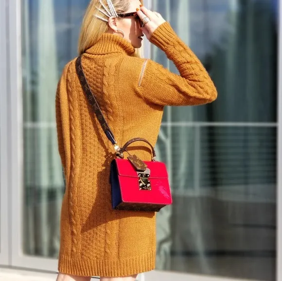 ALI Cable Knit Sweater Dress