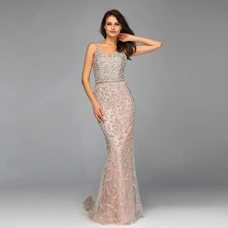 ALYSSA - Diamond beading Gown