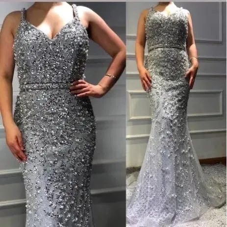 ALYSSA - Diamond beading Gown