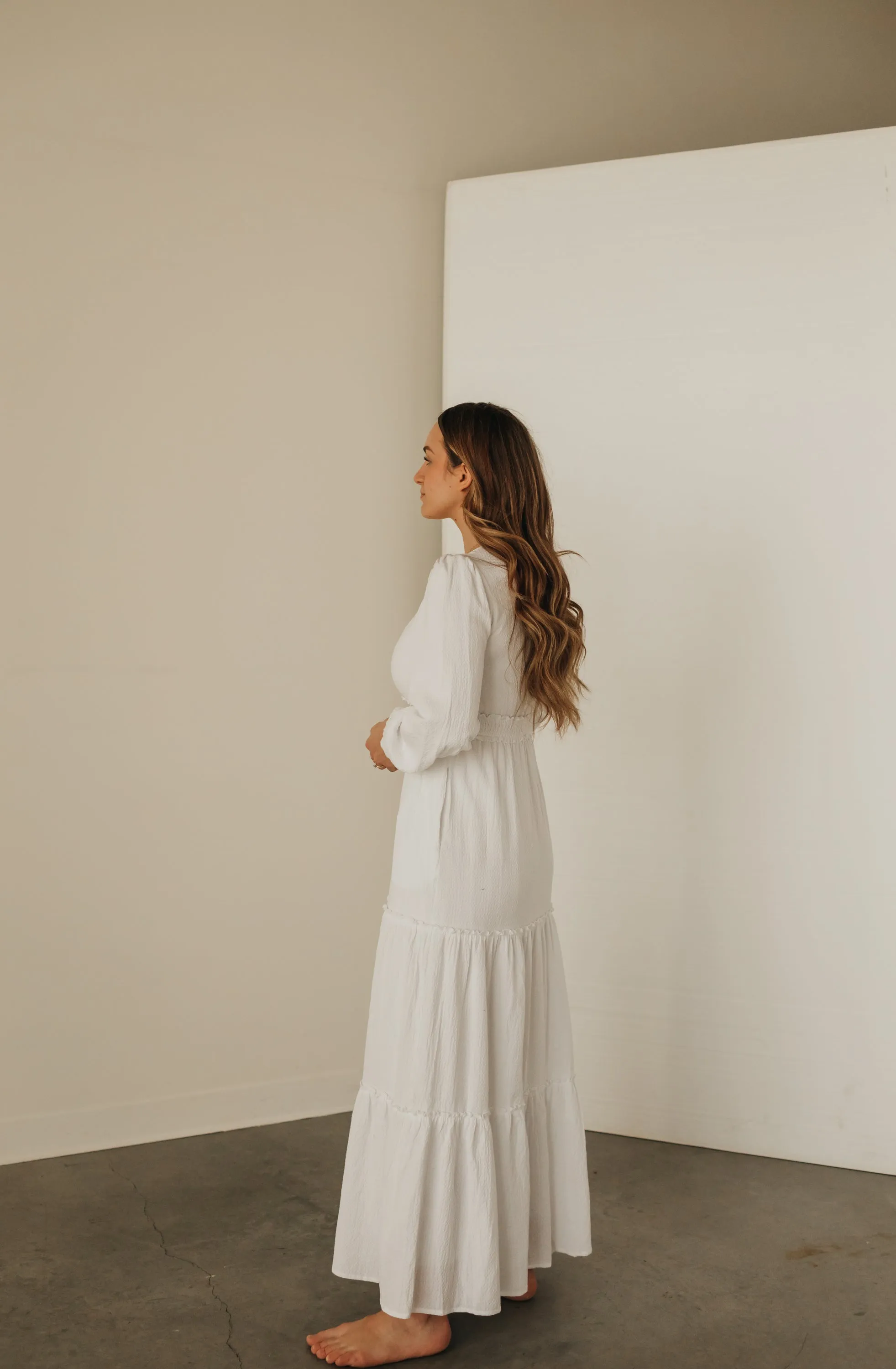 Anete Maxi Dress in White