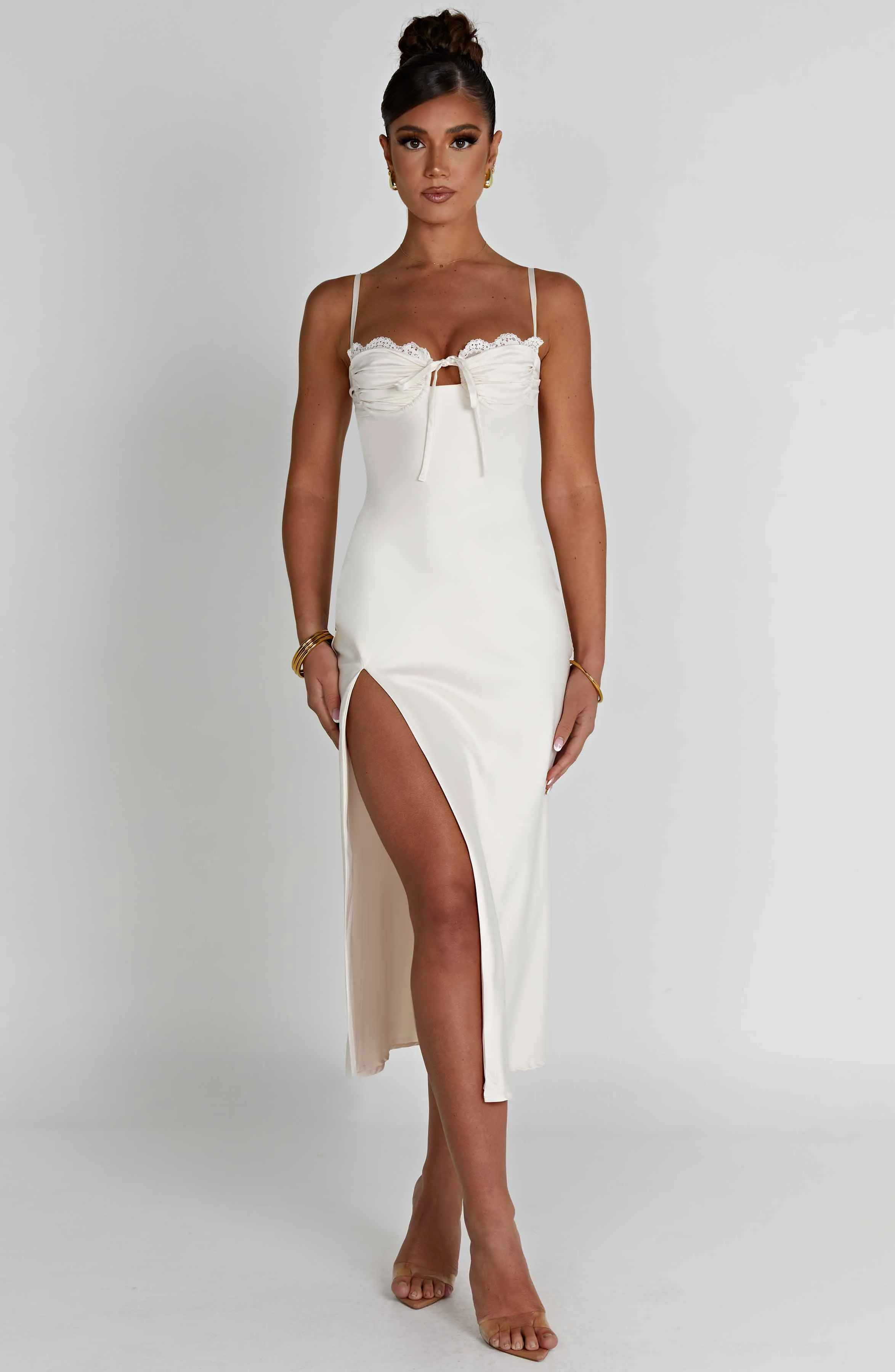 Ardelle Midi Dress - Ivory