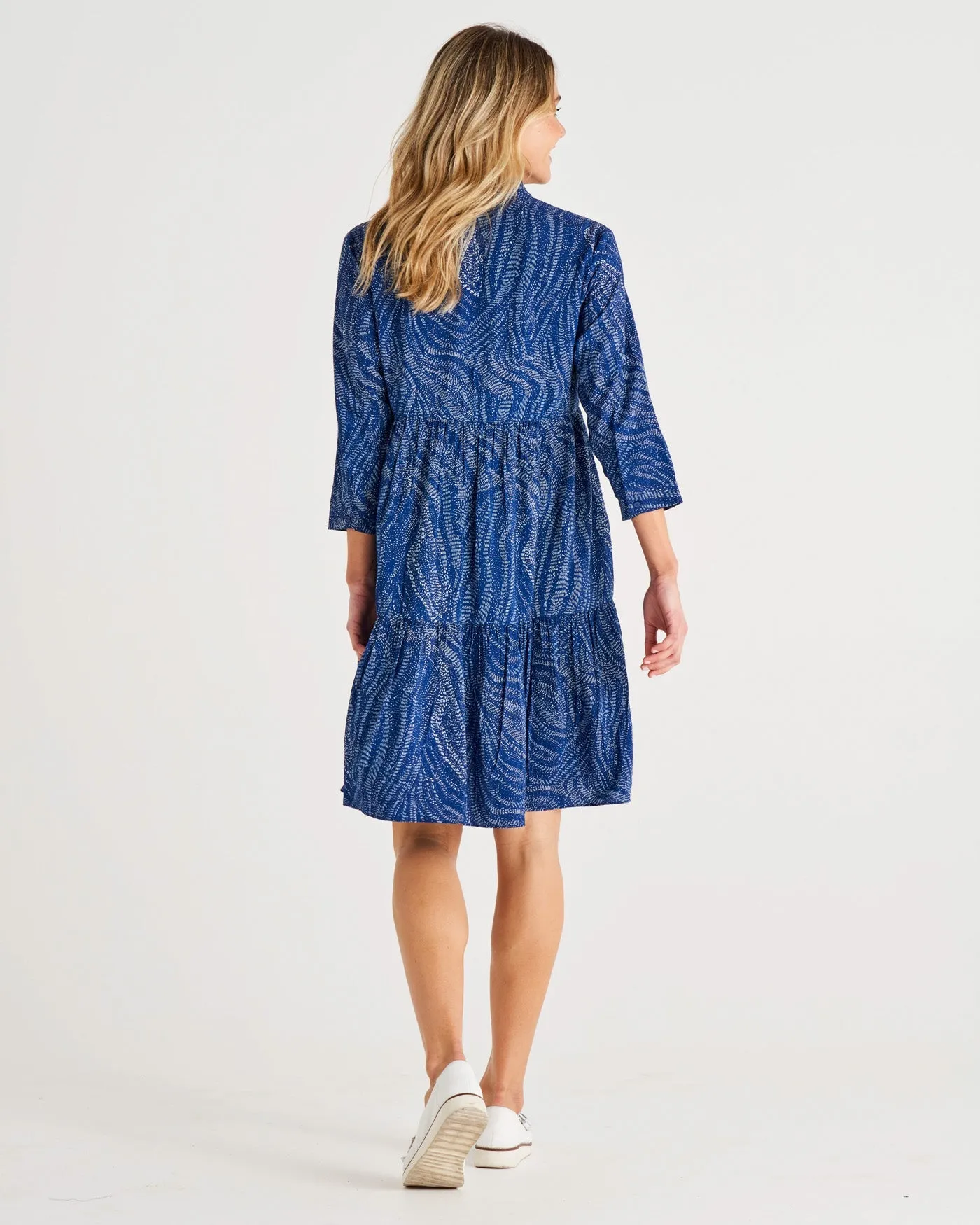 Betty Basics Georgiana Dress - Blue Print