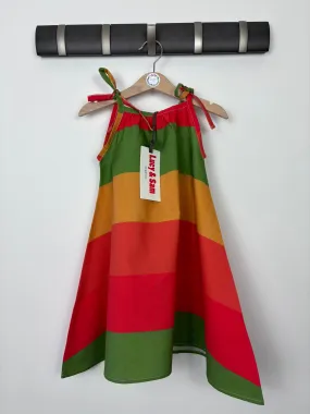 Block Stripe Rainbow Dress