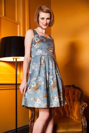 Blue Floral Day Dress