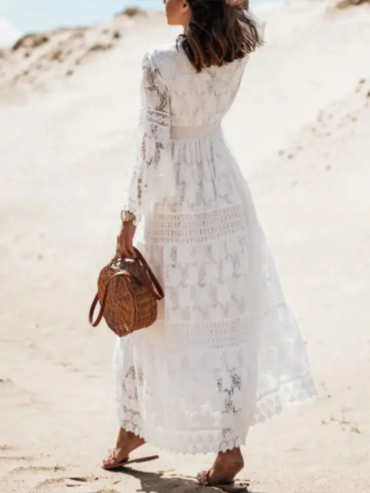 Boho Lace Maxi Dress