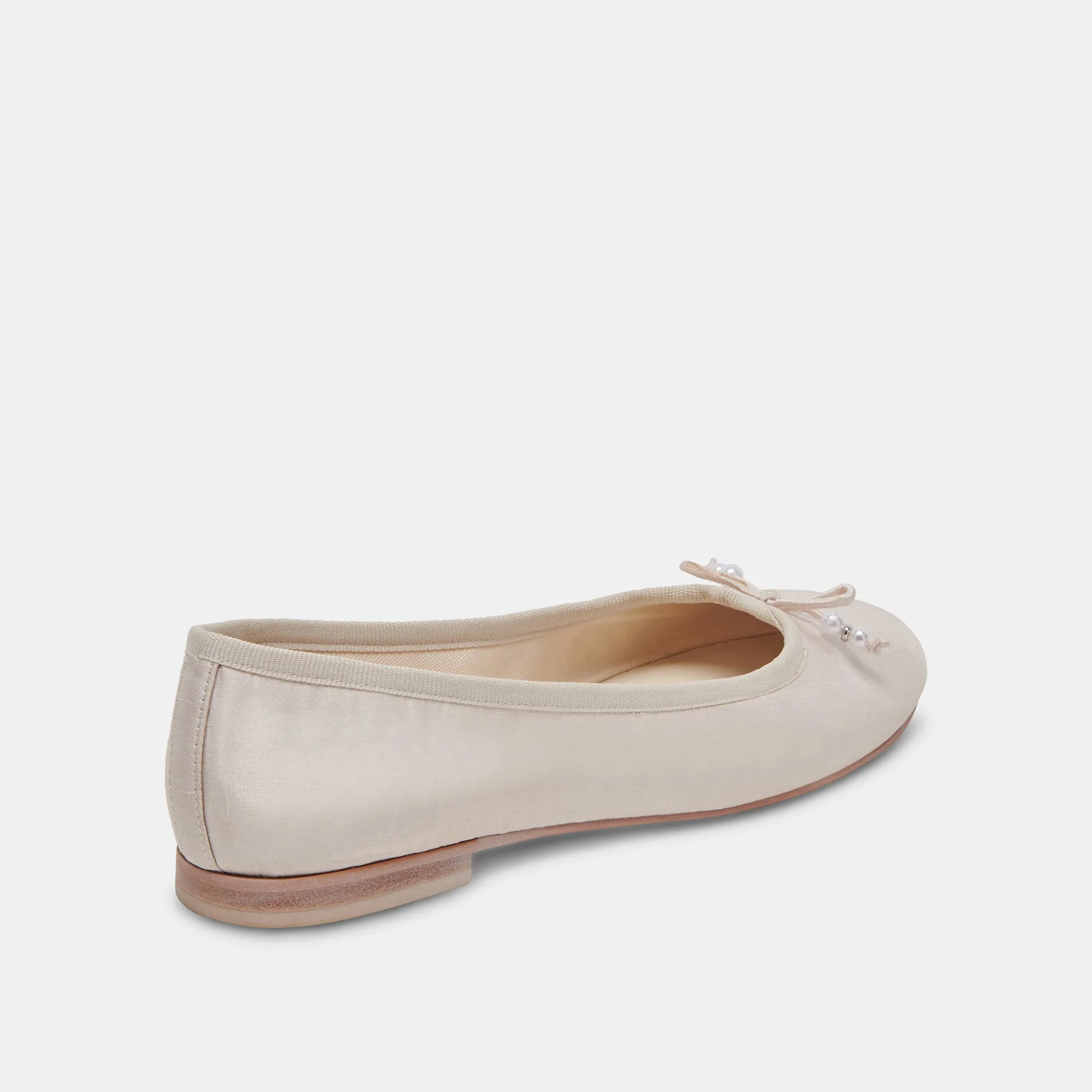 CACY PEARL BALLET FLATS VANILLA PEARLS