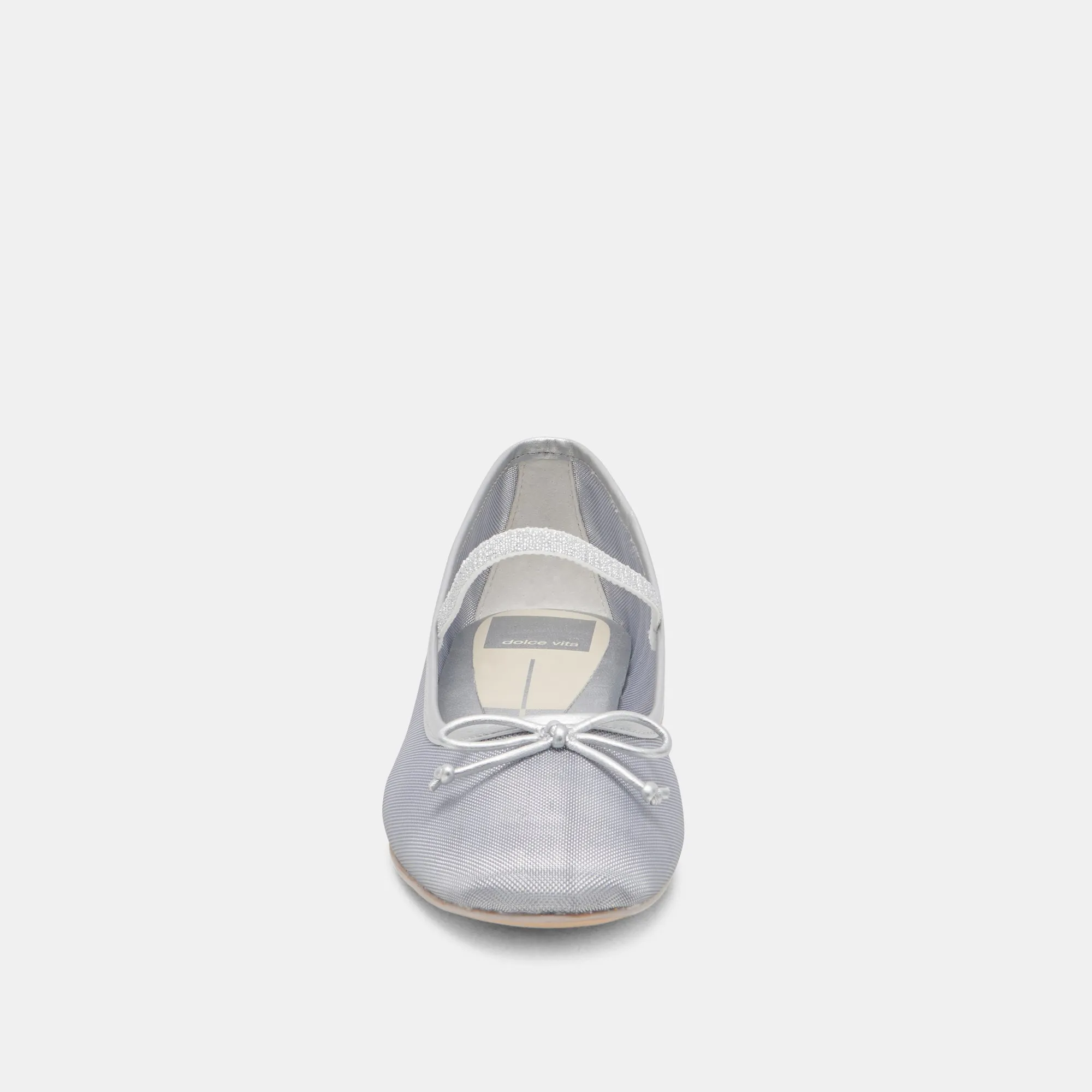 CADEL BALLET FLATS SILVER MESH