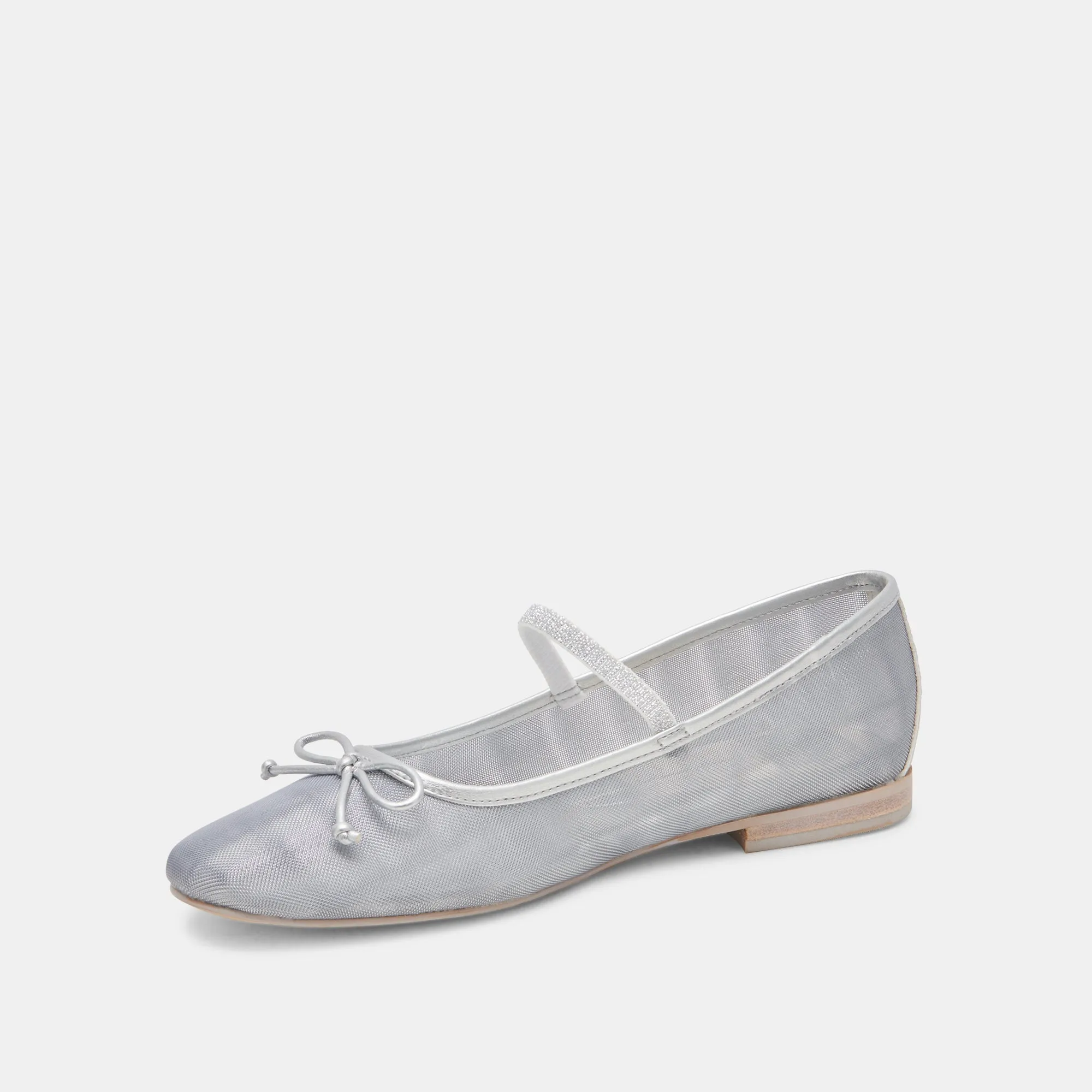 CADEL BALLET FLATS SILVER MESH