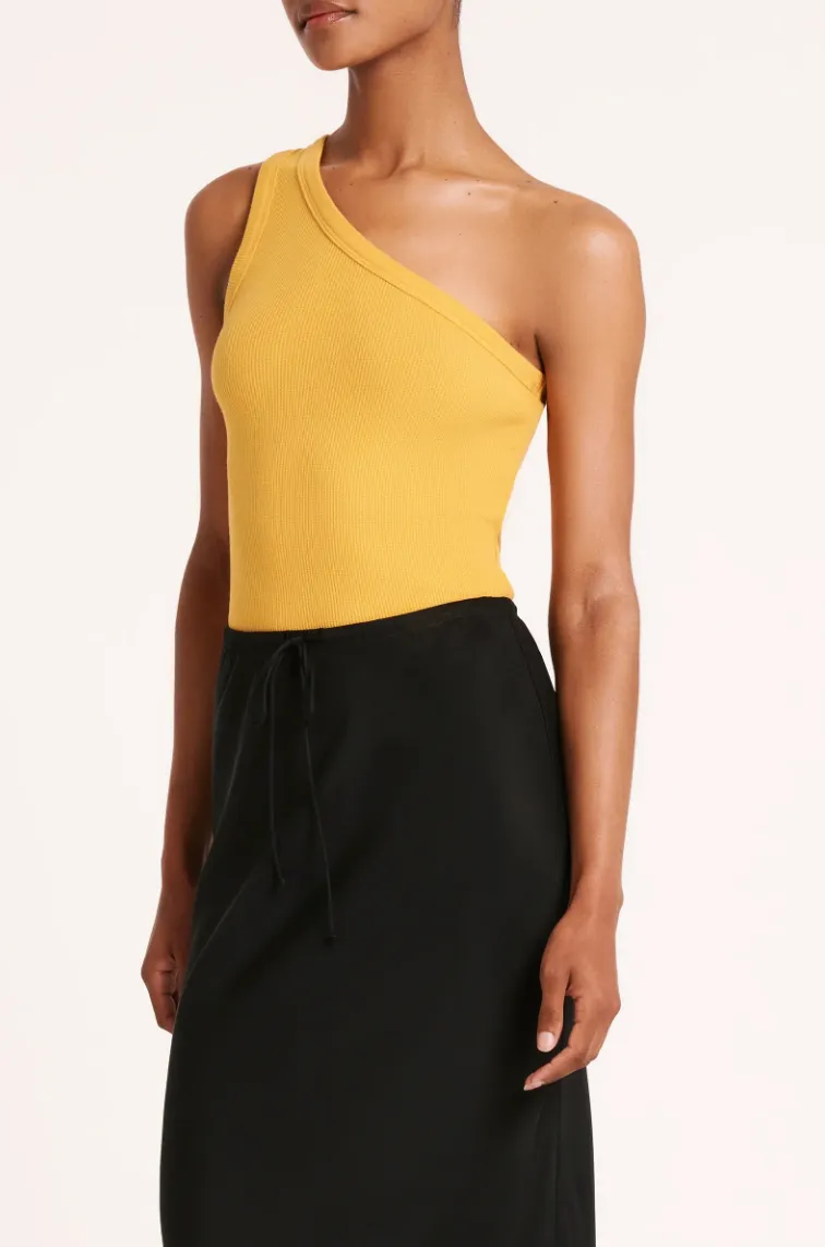 Cecil One Shoulder Tank Marigold