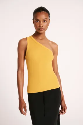 Cecil One Shoulder Tank Marigold