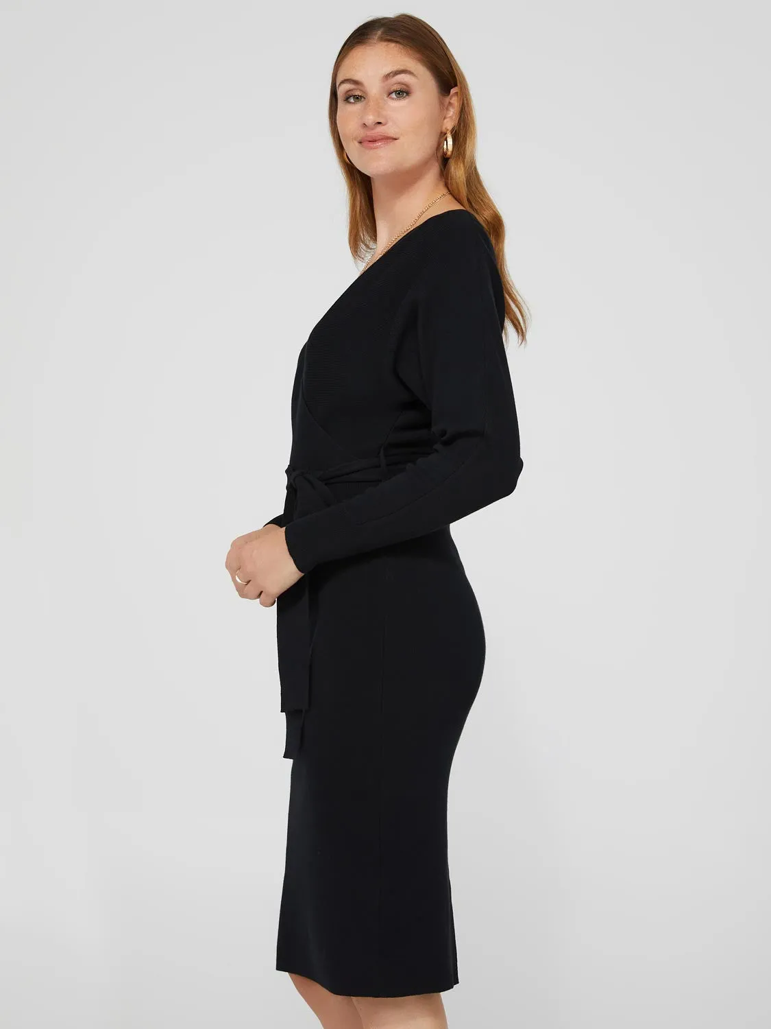 Dolman Sleeve Sweater Dress