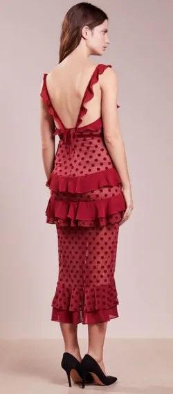 Dotty Red Cocktail Dress