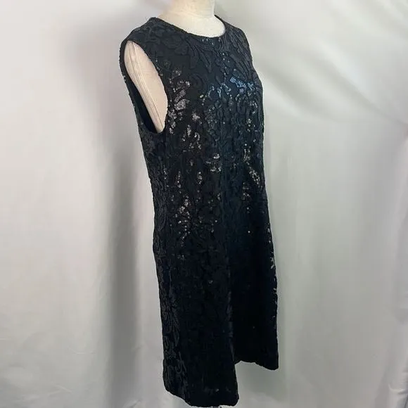 DVonFurstenberg NWT Black Sequined Mini Dress