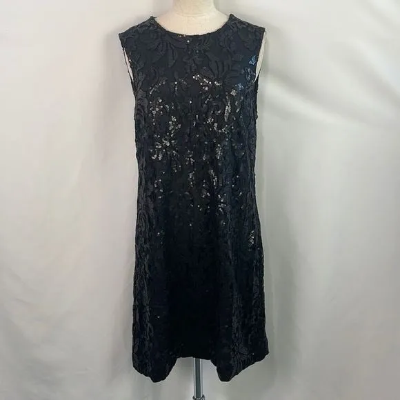 DVonFurstenberg NWT Black Sequined Mini Dress