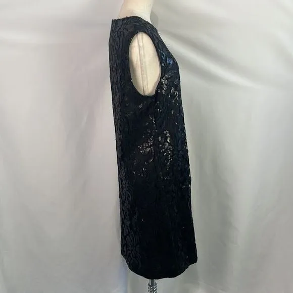 DVonFurstenberg NWT Black Sequined Mini Dress