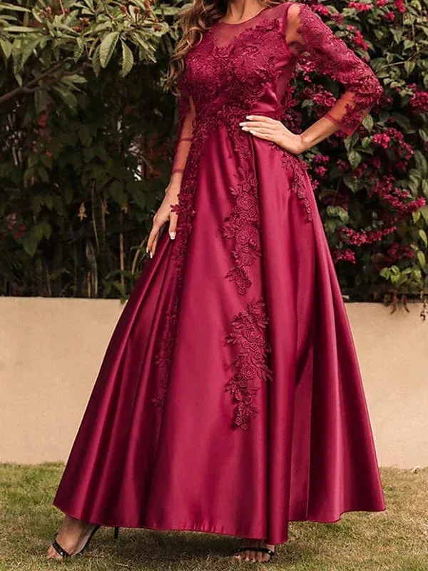 Elegant Red Lace Maxi Dress for Women - Perfect for Winter Events and Valentine's Day