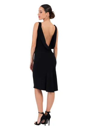 Elegant Tango Dress With Draped Back