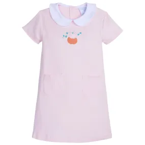 Embroidered Libby Pocket Dress - Pumpkins