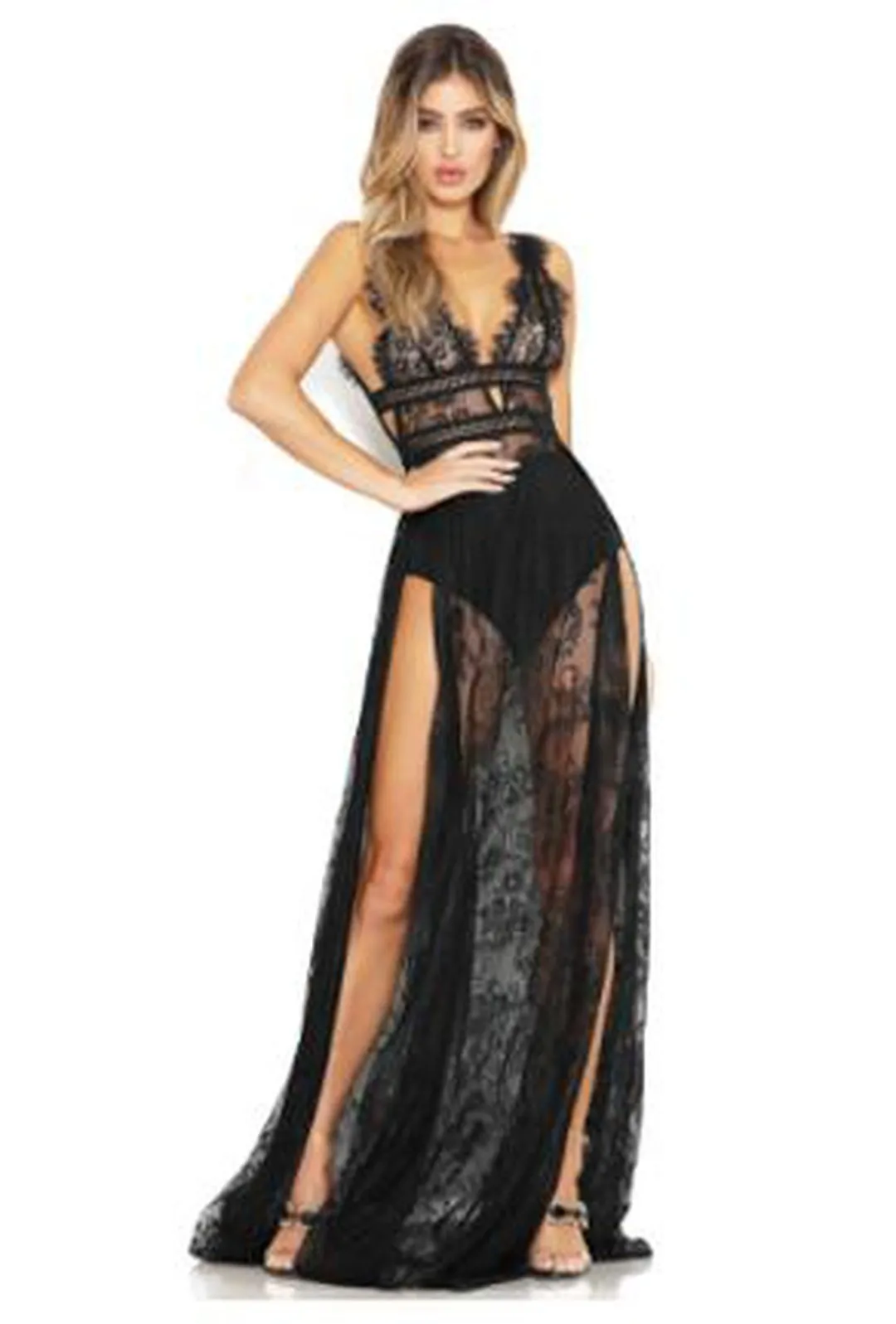 EMMY - MAXI LINGERIE DRESS