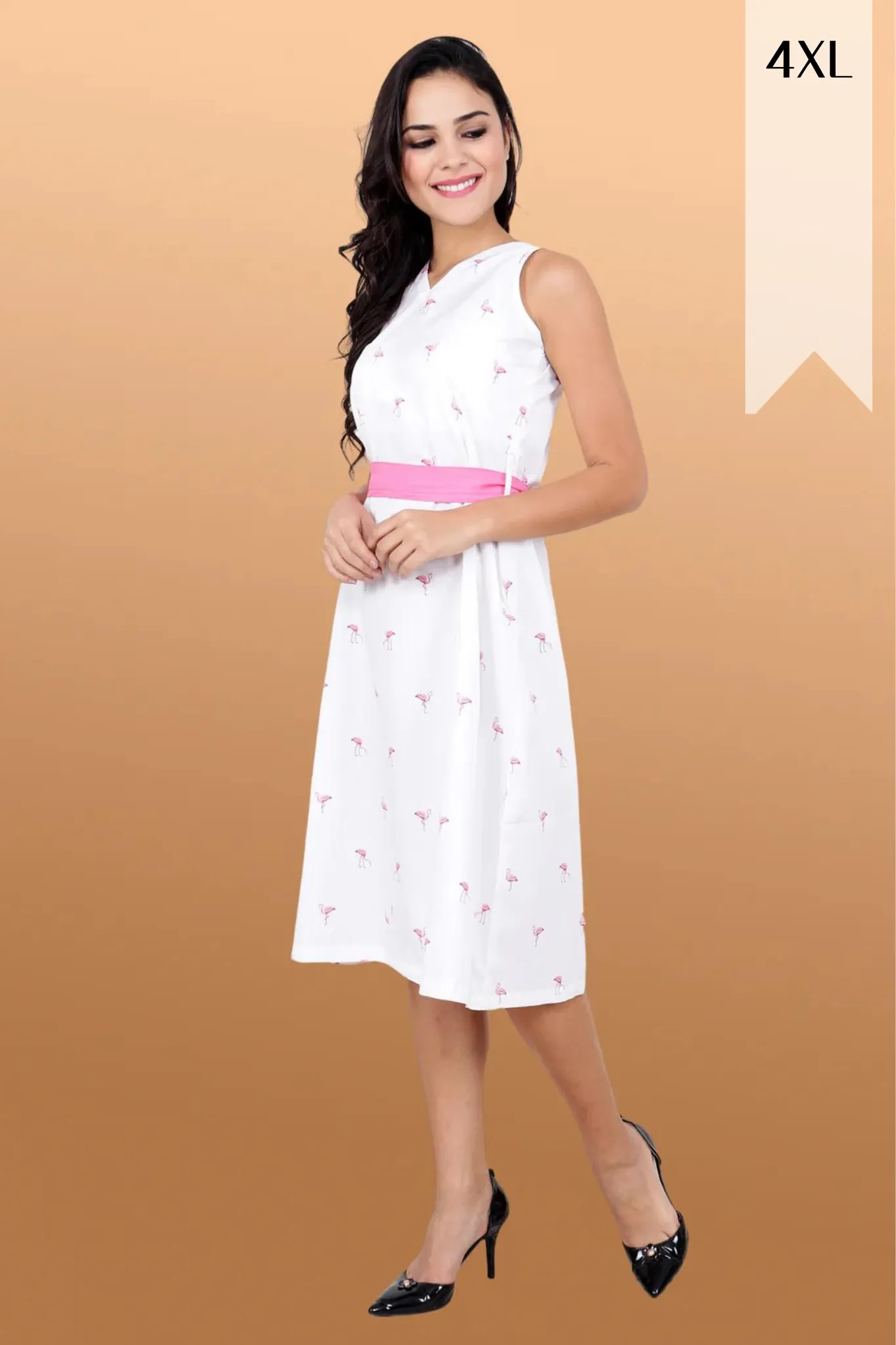 Flamingo Skater Dress