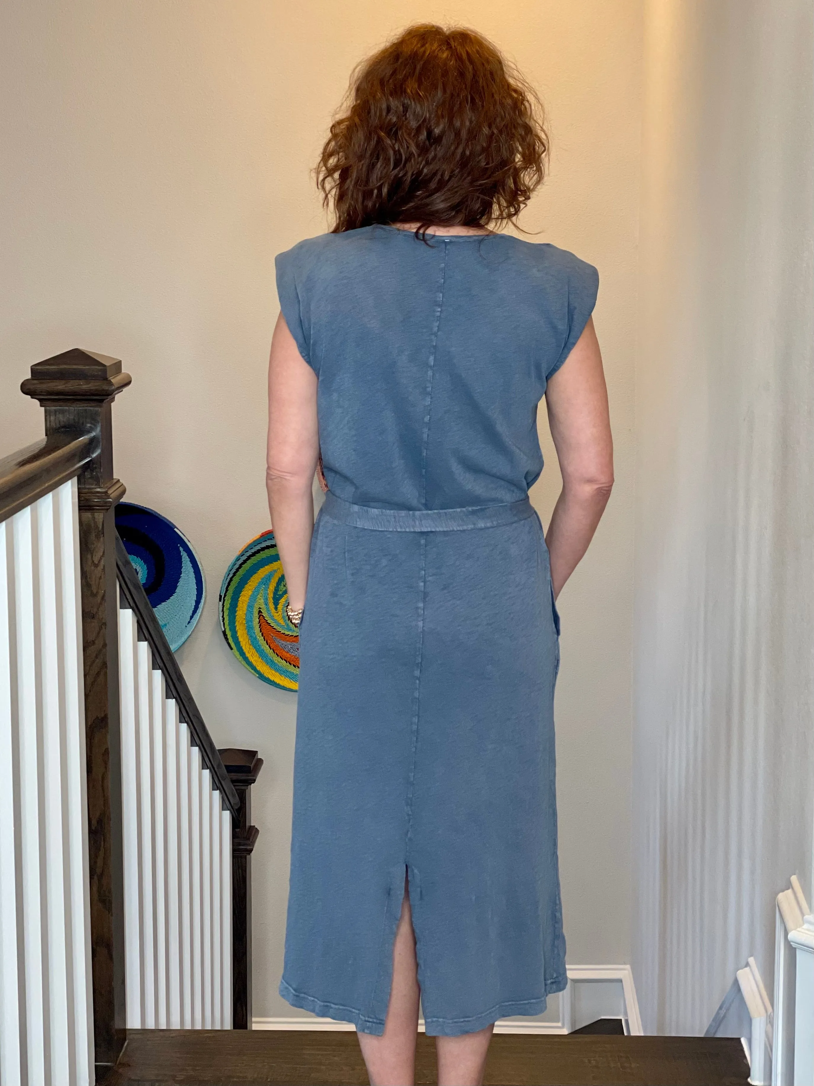 Hello Nite Crew Midi Dress in Vintage Indigo