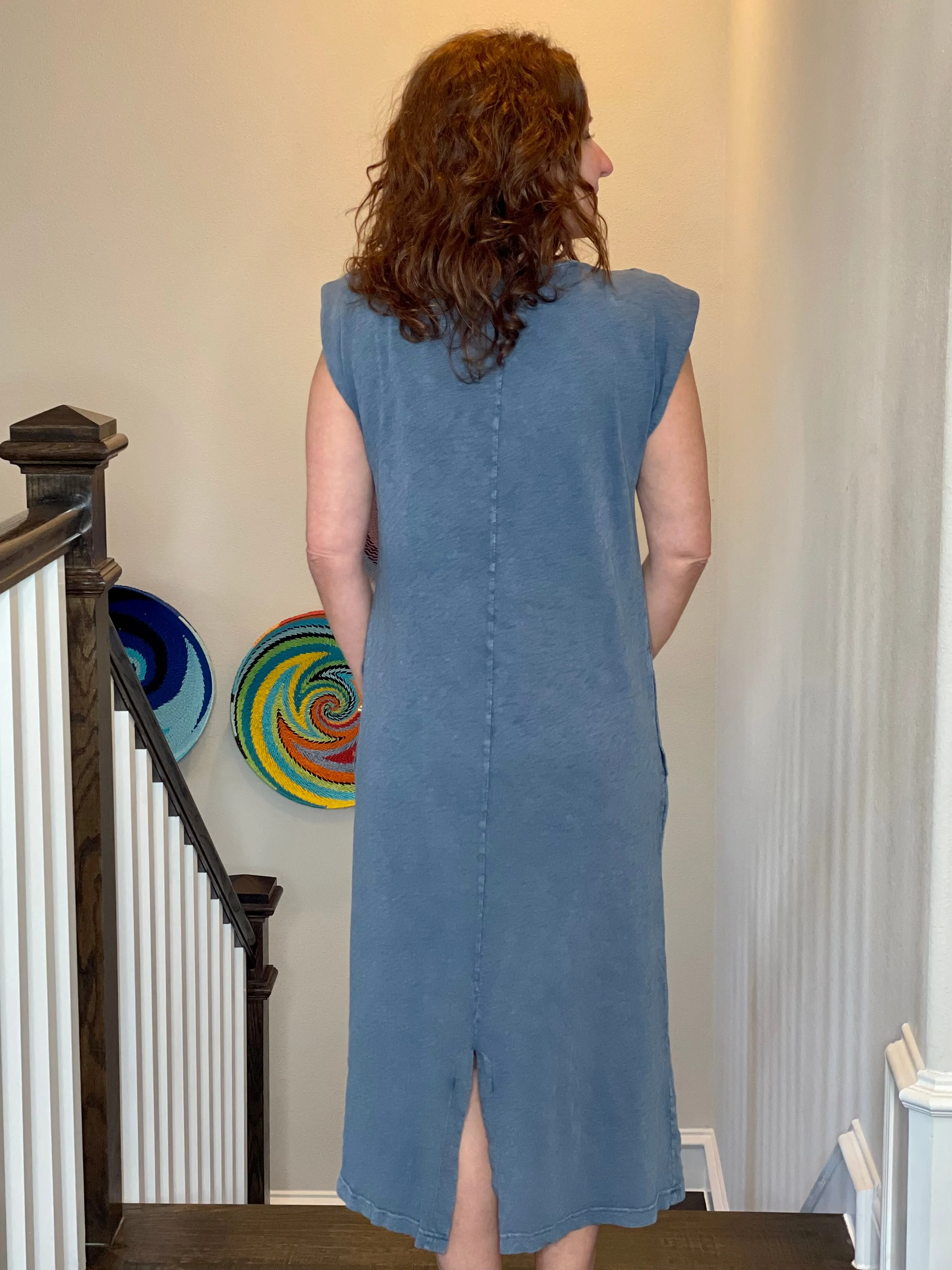 Hello Nite Crew Midi Dress in Vintage Indigo