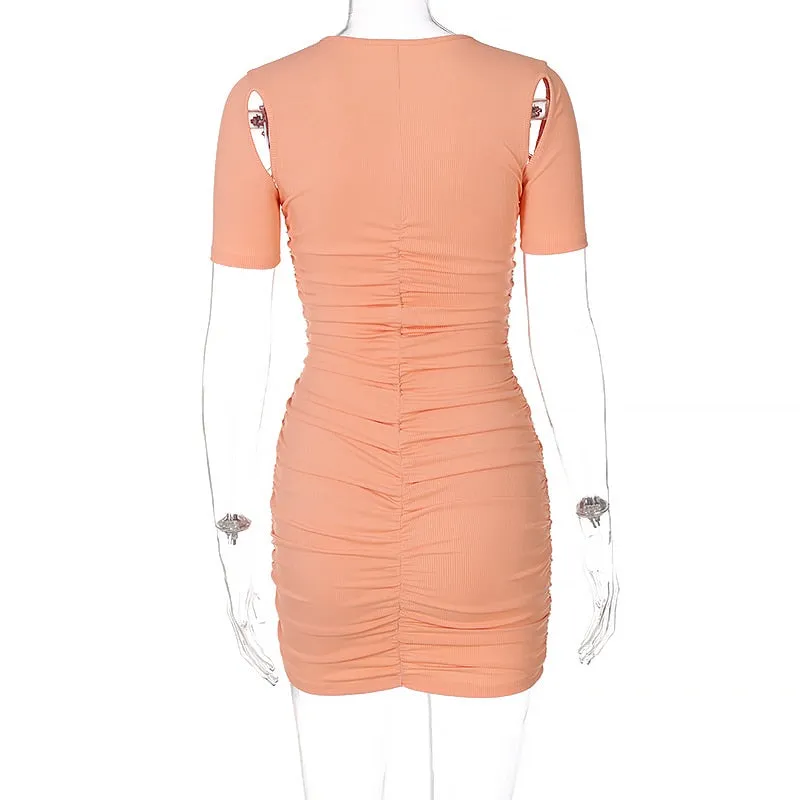 I'm Just Peachy Cut Out Dress