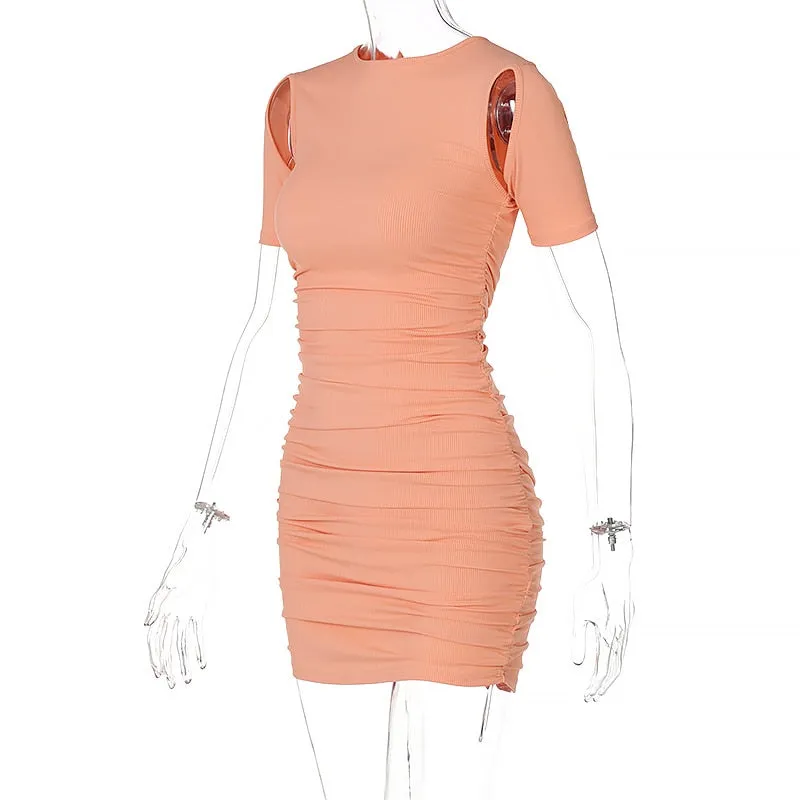 I'm Just Peachy Cut Out Dress