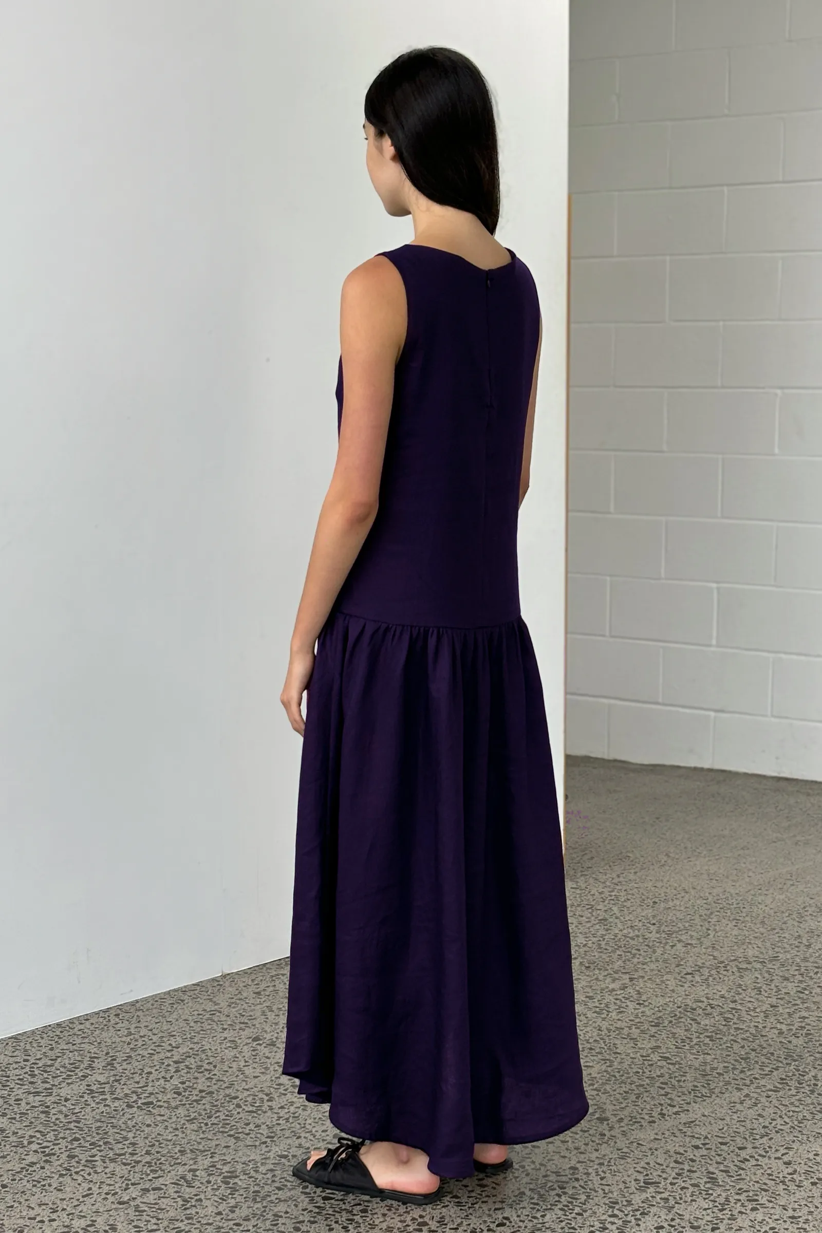 Jose Dress in Aubergine