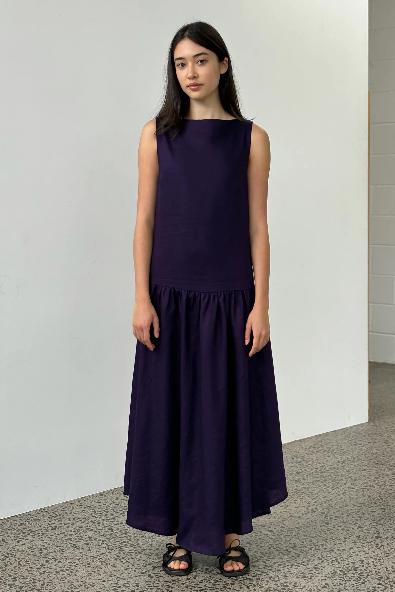 Jose Dress in Aubergine