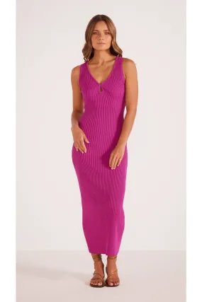 Kosa Knit Midi Dress | Berry