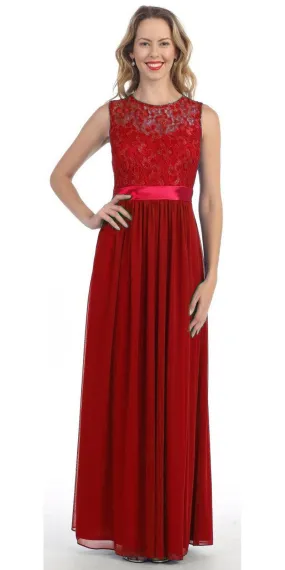 Long Sleeveless Dress Size Medium Style 2479