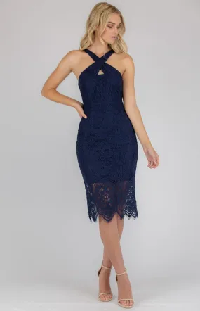 Malenie Dress In Navy