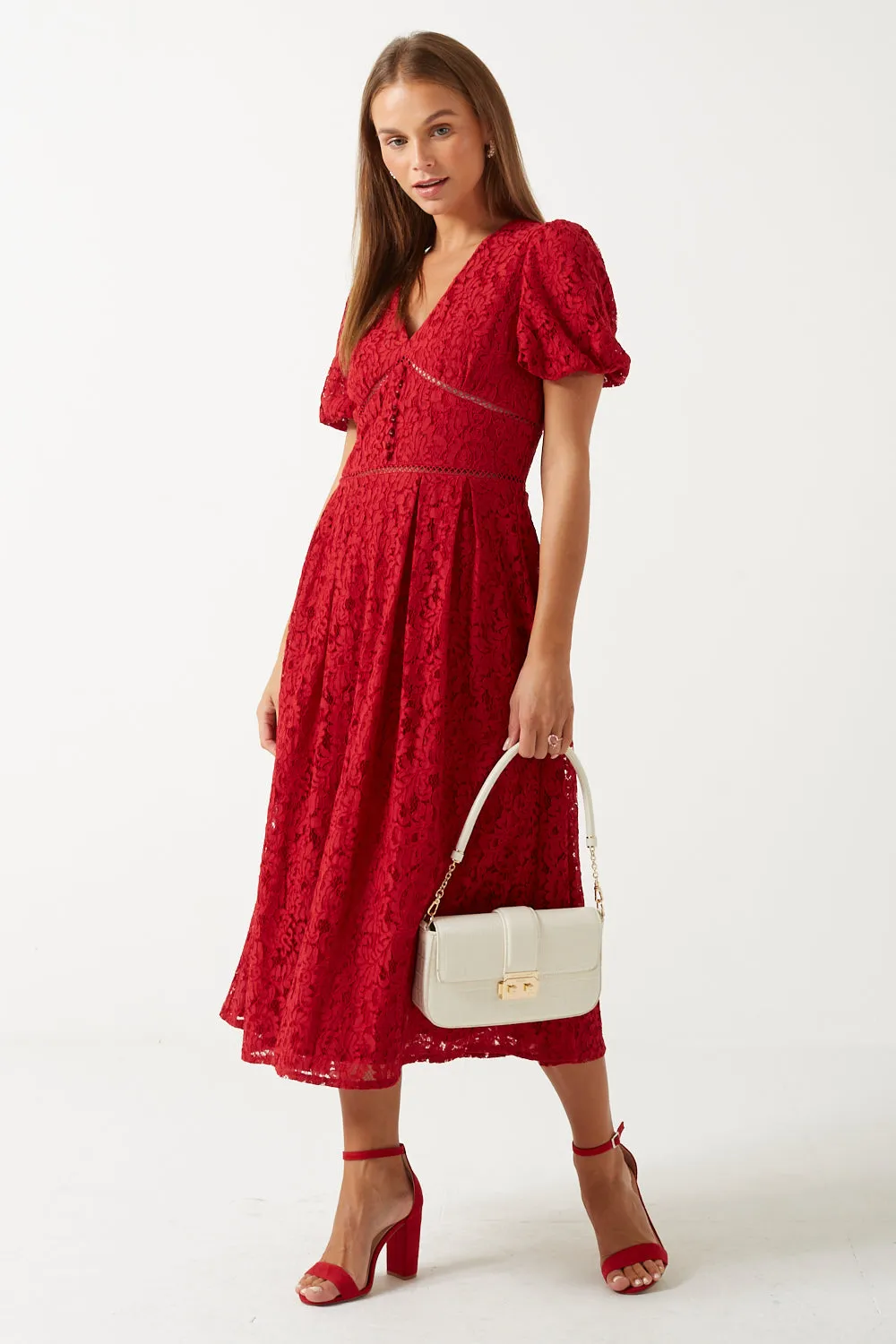 Marc Angelo Lace Midi Dress