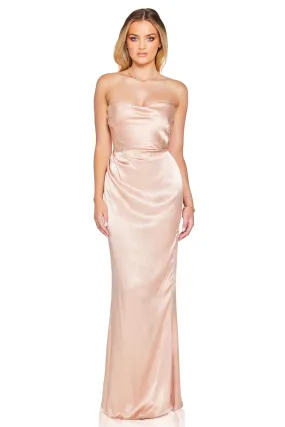 Nookie Emelie Strapless Gown - Nude