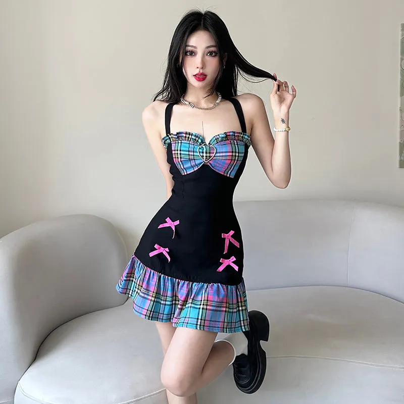 "Colorful Plaid" Summer Dress