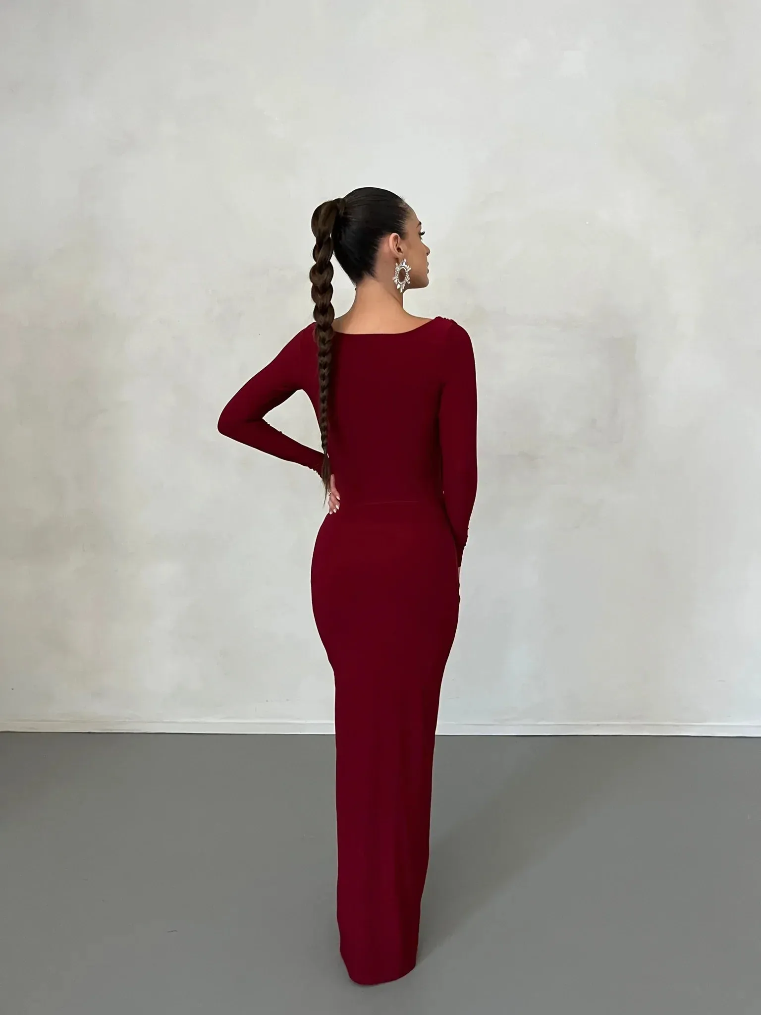 Reversible Amari Gown - Wine