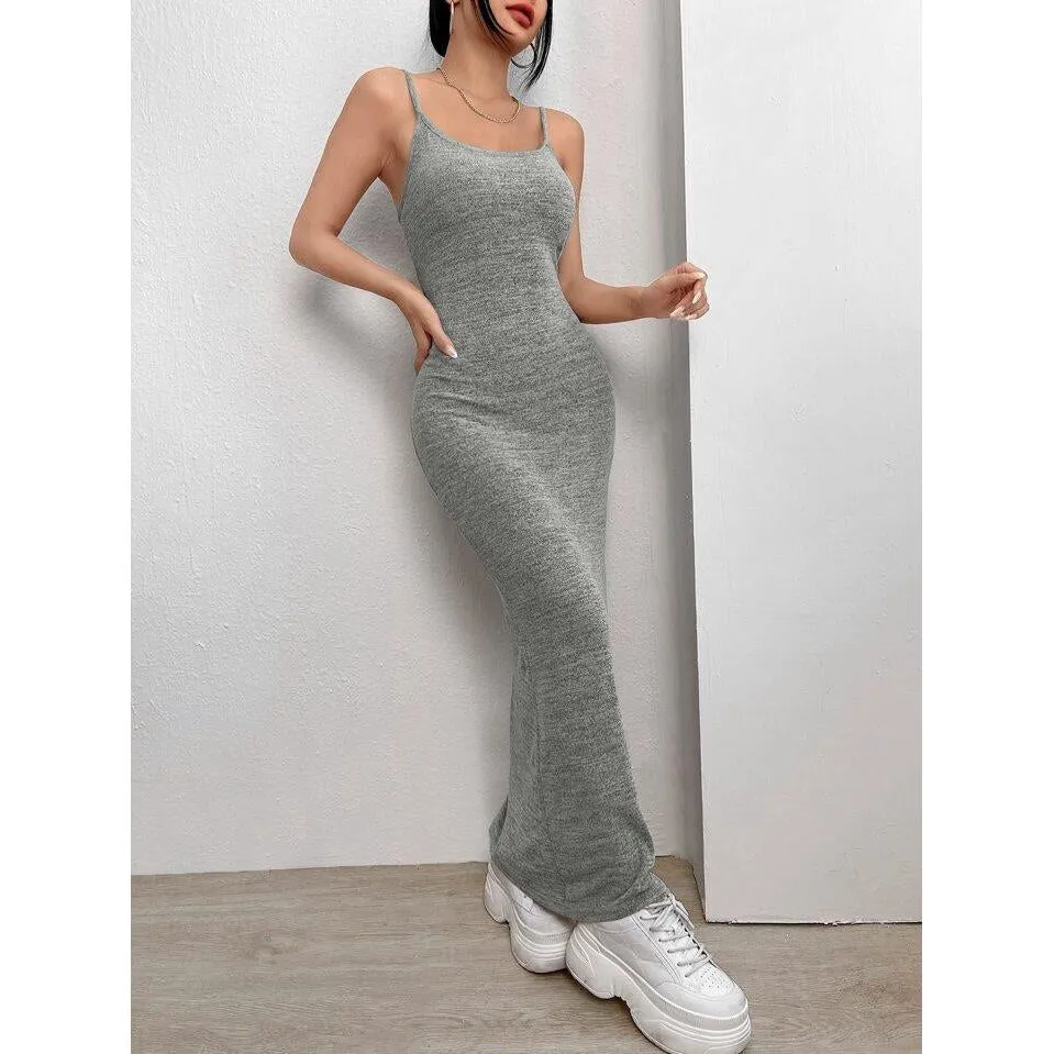 Side Slit Sexy Sleeveless Dress