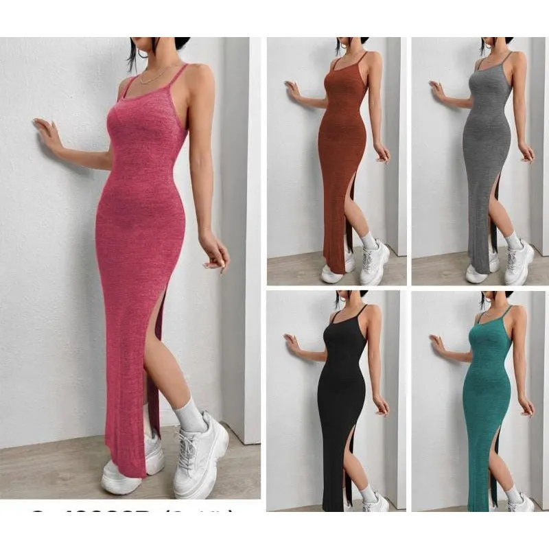 Side Slit Sexy Sleeveless Dress