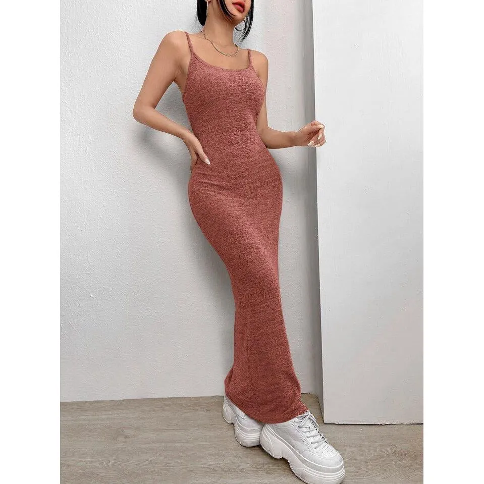 Side Slit Sexy Sleeveless Dress