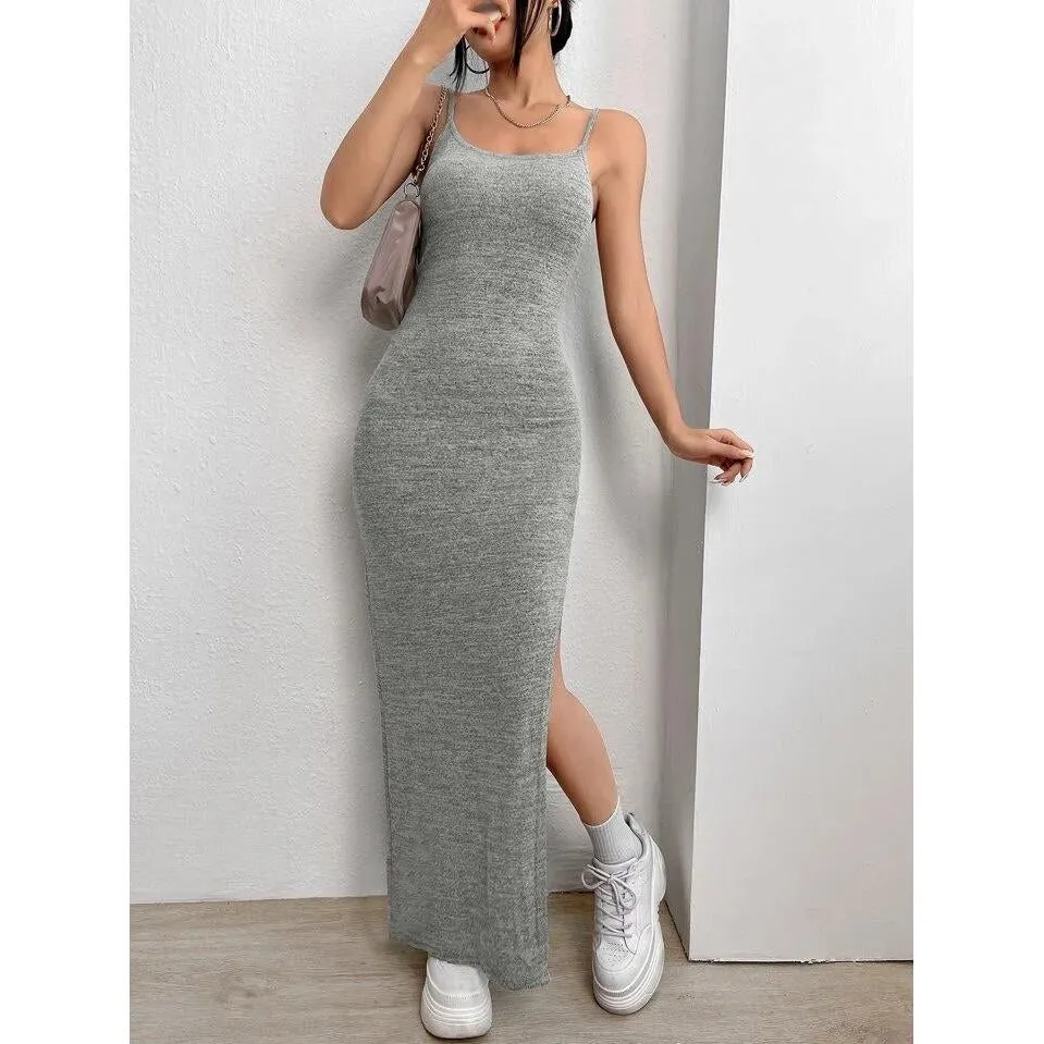 Side Slit Sexy Sleeveless Dress