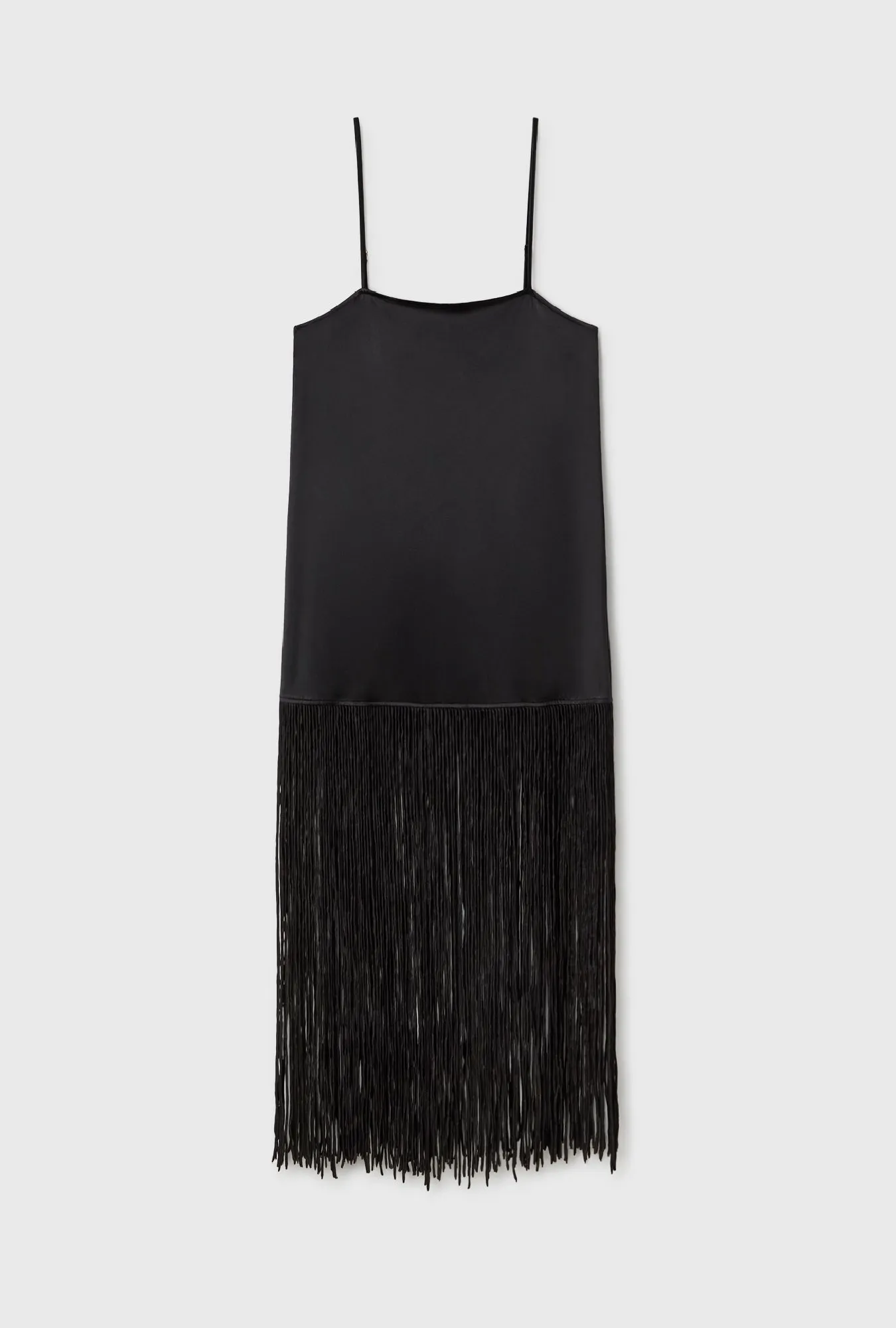 Silk Laundry - Fringe Dress - Black