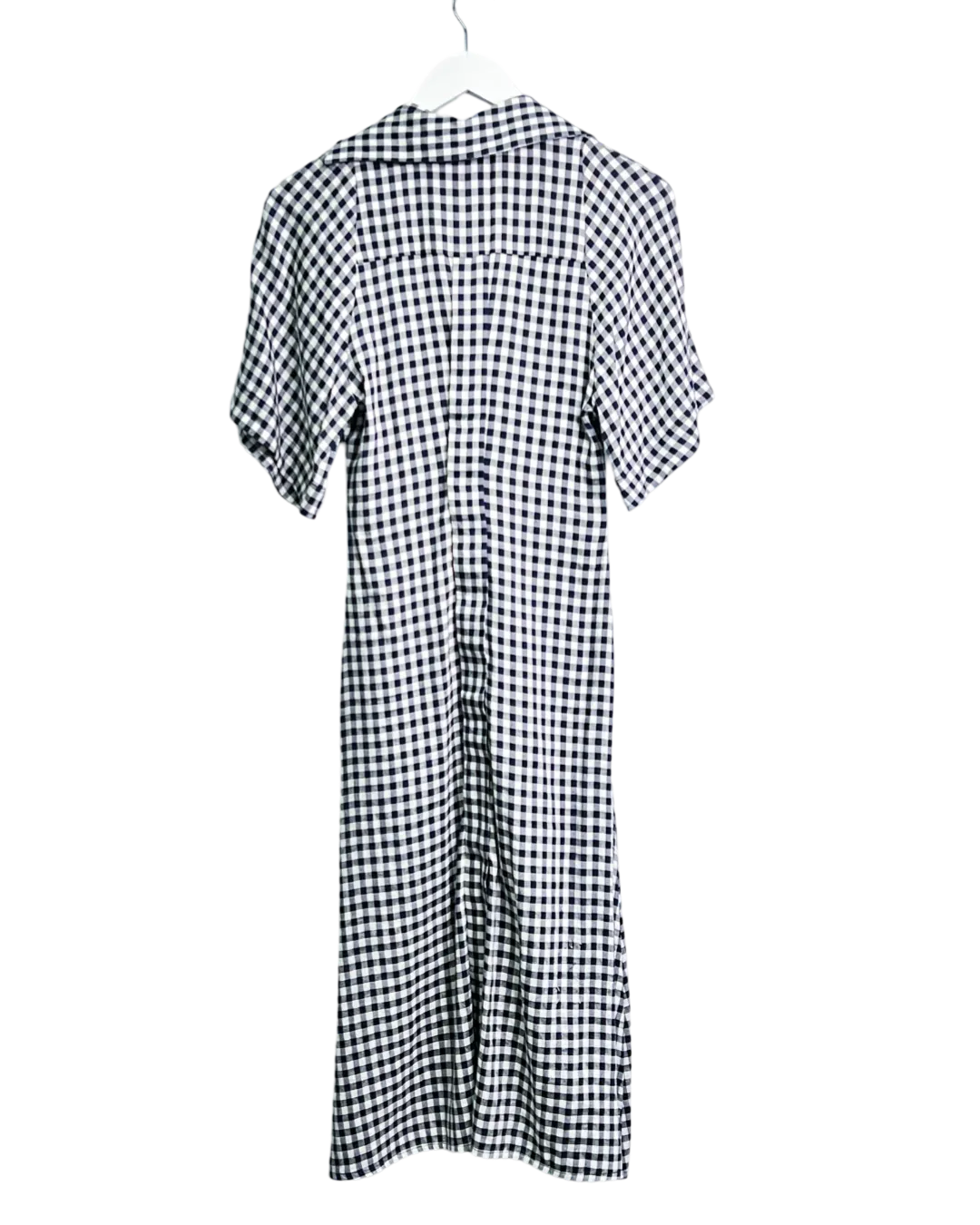 Size 6 - Scanlan Theodore Navy Check Midi Dress