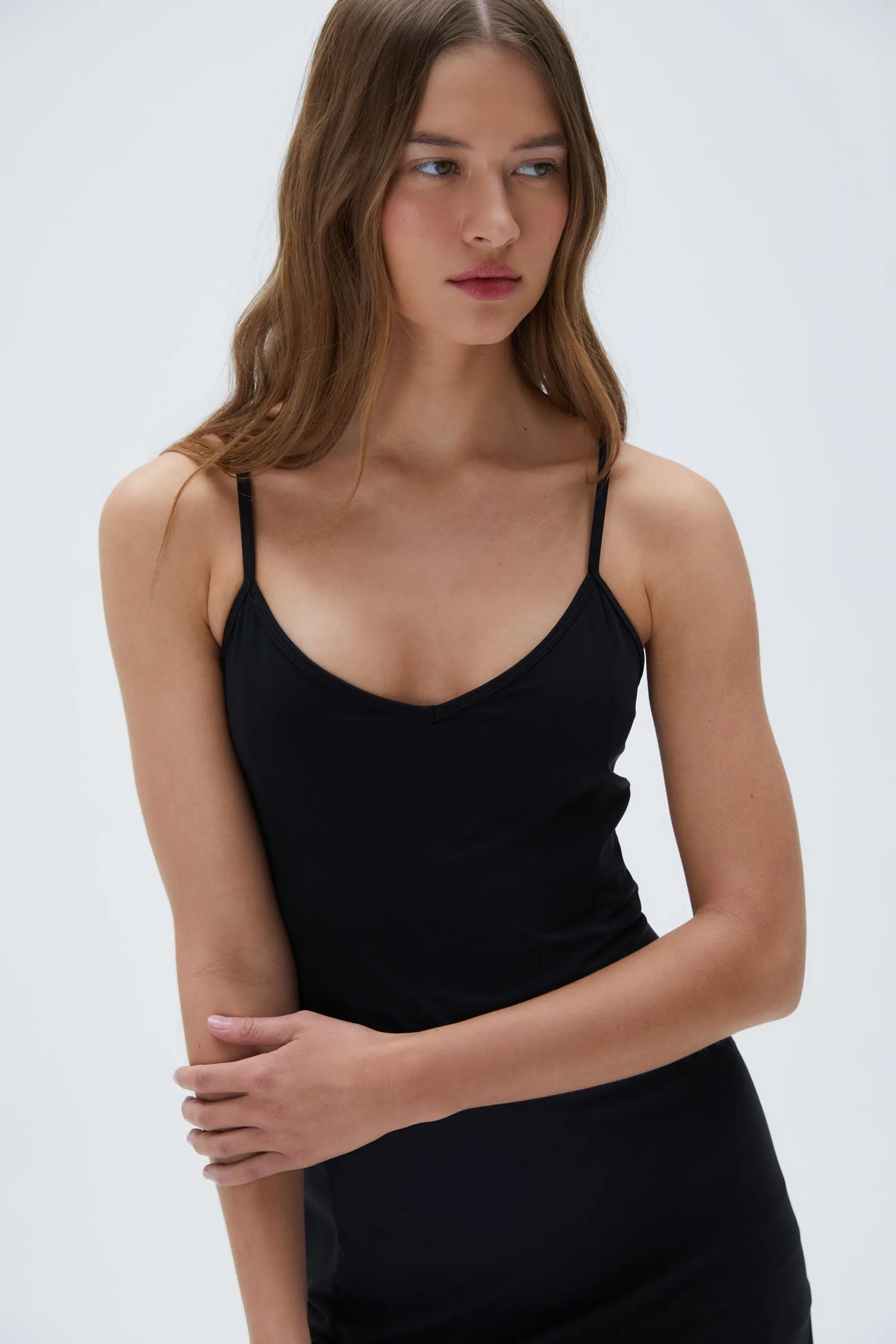 Strappy Tennis Dress - Black