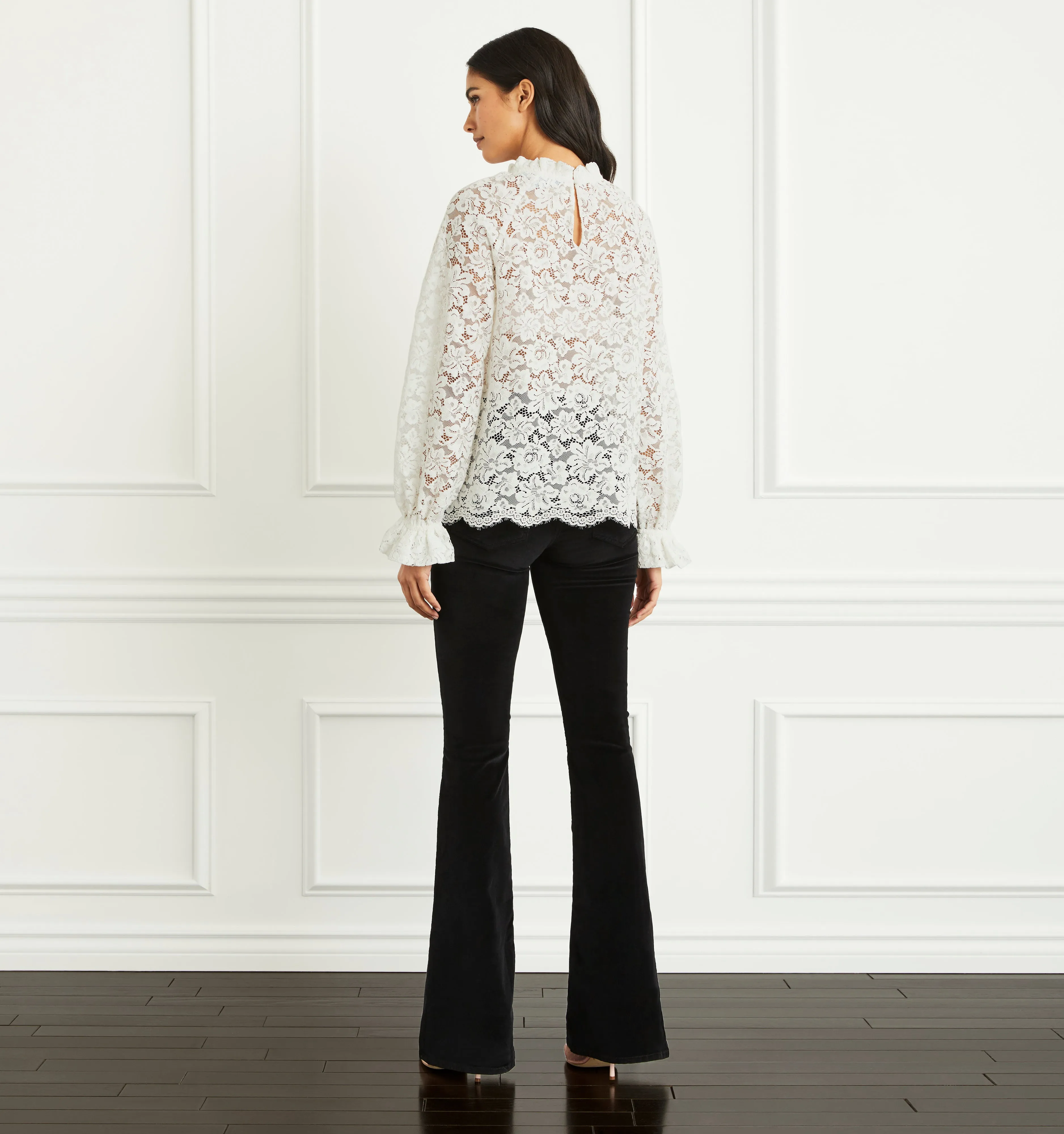 The Millie Top - White Lace