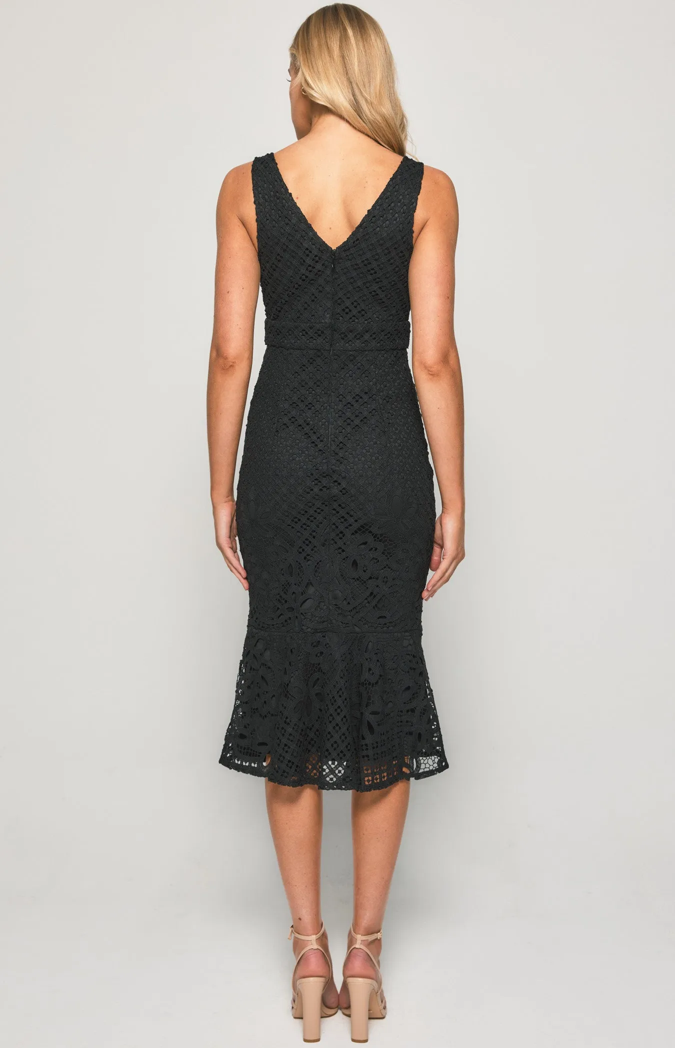 Verena Midi Dress - Black