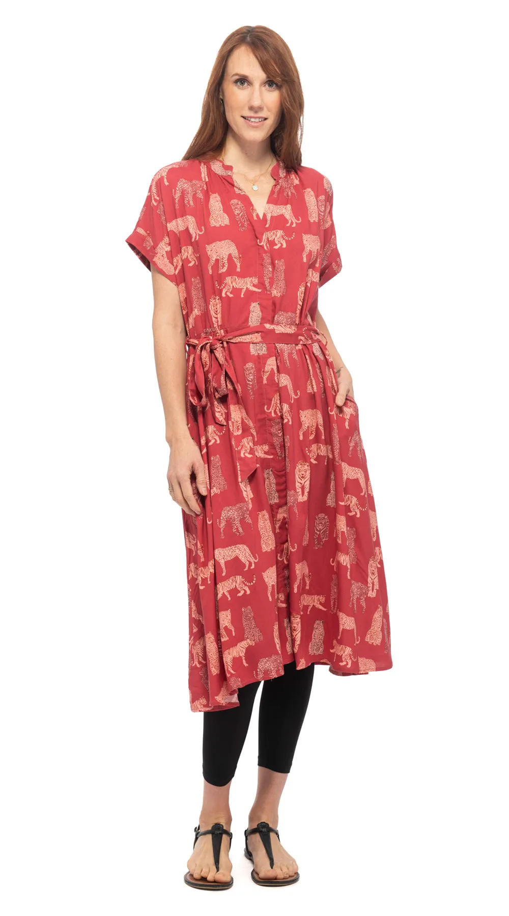 Victoria Dress - cats - rayon