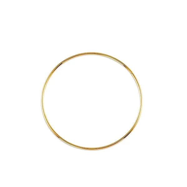 XL Dainty Hoops | 10k Yellow Gold