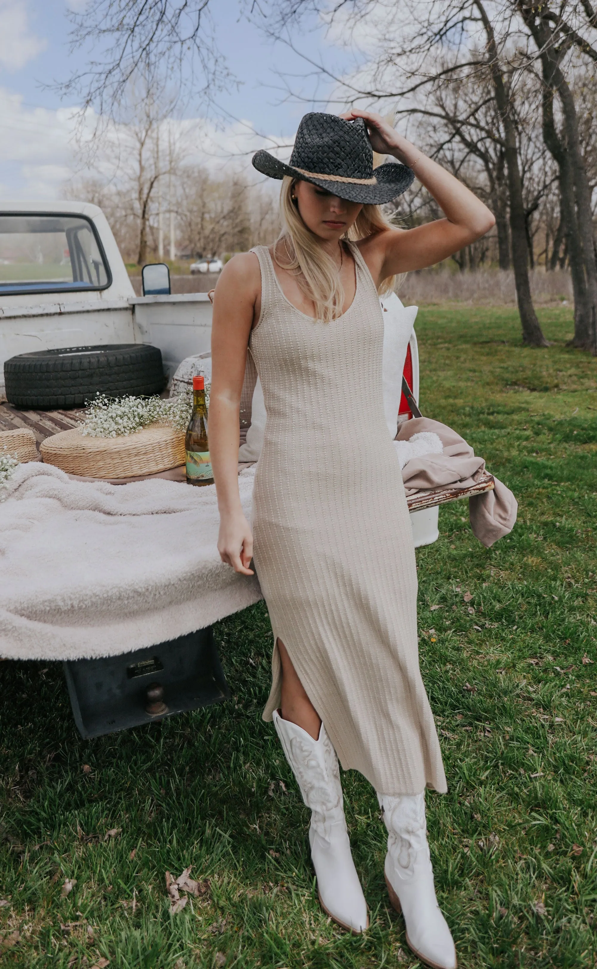 z supply: brayden midi dress - oatmeal